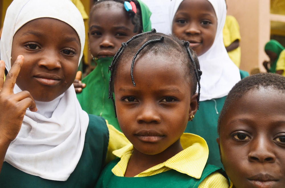Children in school uniforms at Ummul-Asia